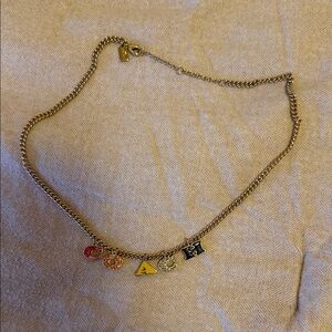 Coach Rainbow Charm Necklace